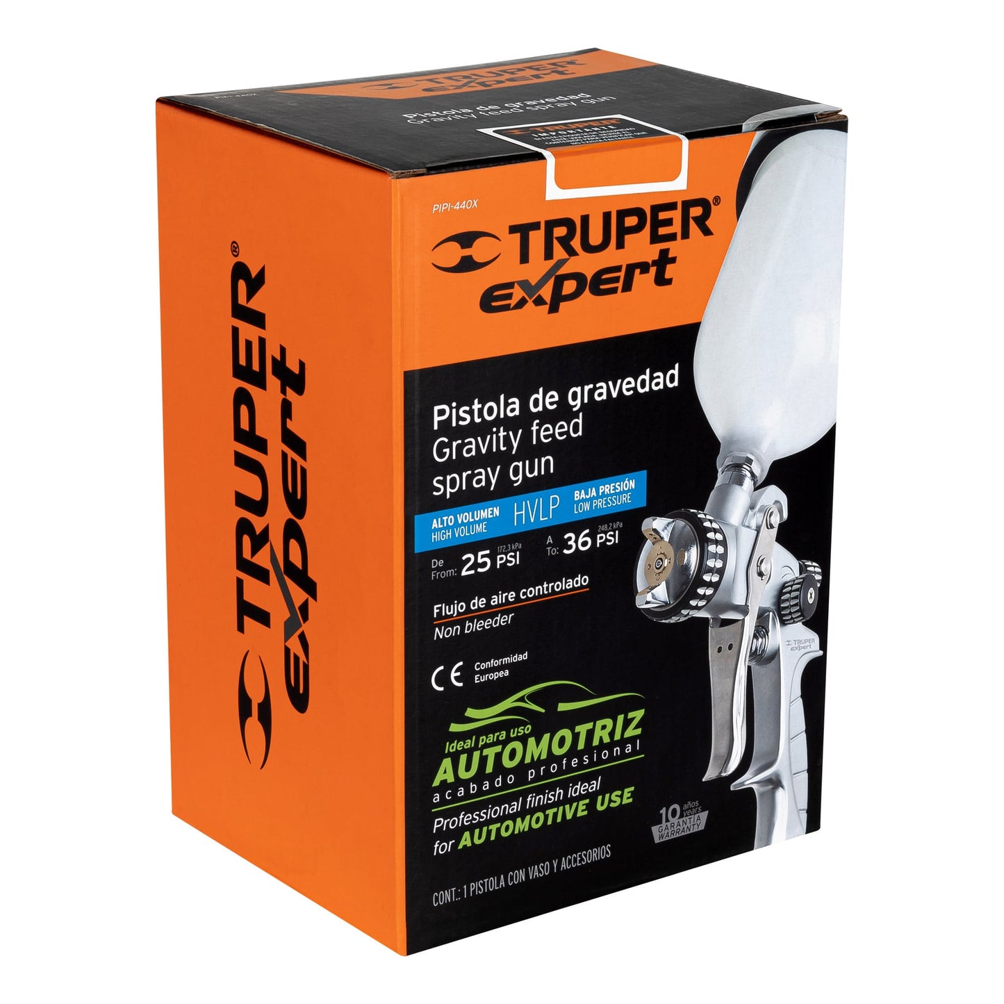 PISTOLA PIPI440X D/GRAVE.P/PINT.VASO PLAST.TRUPER EXPERT SP