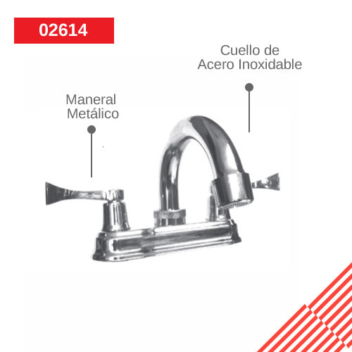 MEZC. 02614 LAVABO INDRA A/CROMO METALFLU