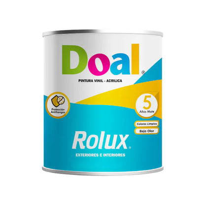 PINTURA VINILICA ROLUX 514R GRIS PERLA GALON DOAL