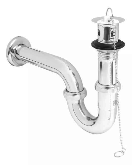 TRAMPA 29098 P/LAVABO C/CONTRA TUBO CROM 29B METALFLU