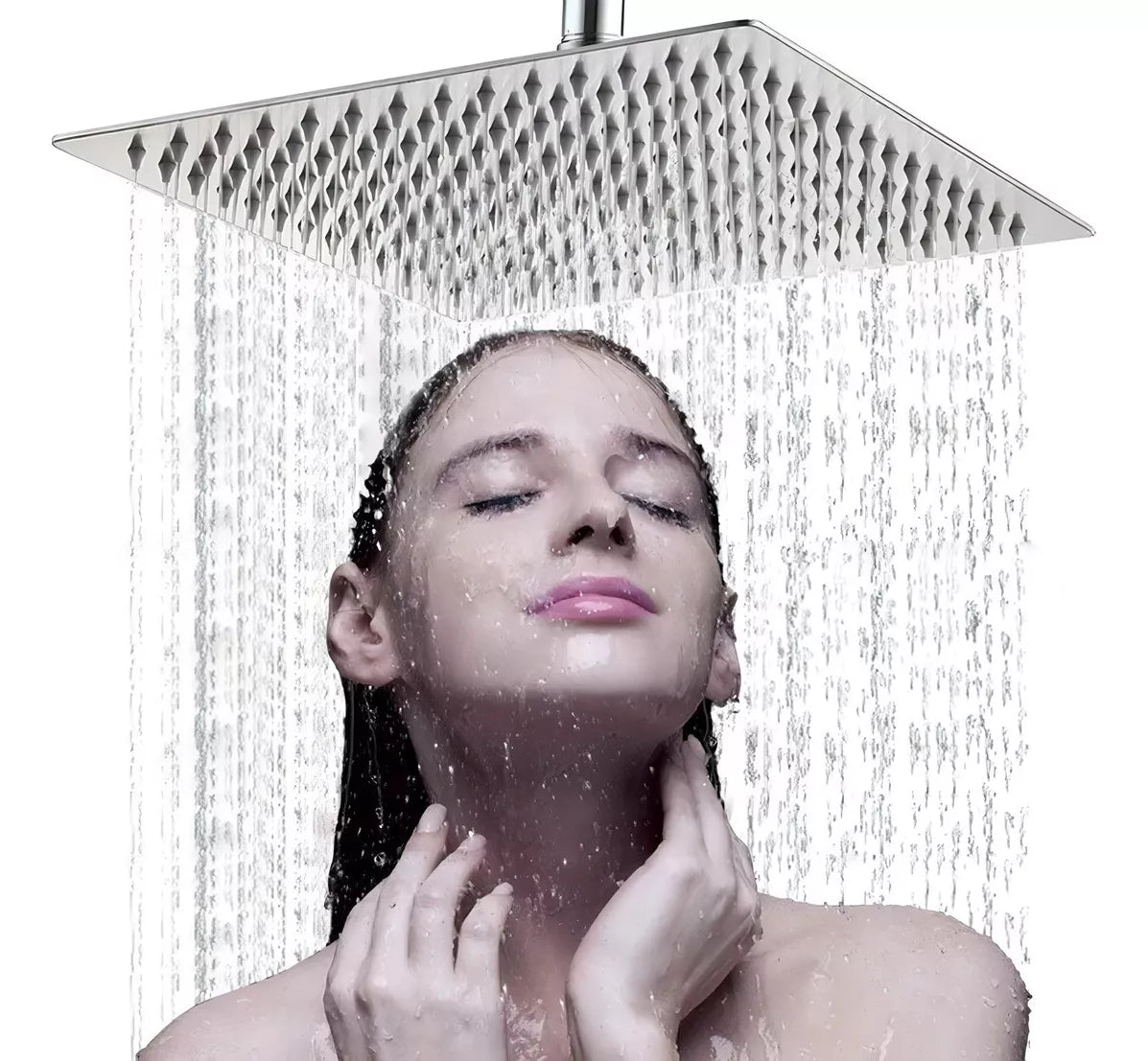 REGADERA CUADRADA ACERO INOX 25CM 10883 METALFLU