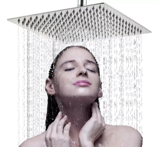 REGADERA CUADRADA ACERO INOX 25CM 10883 METALFLU