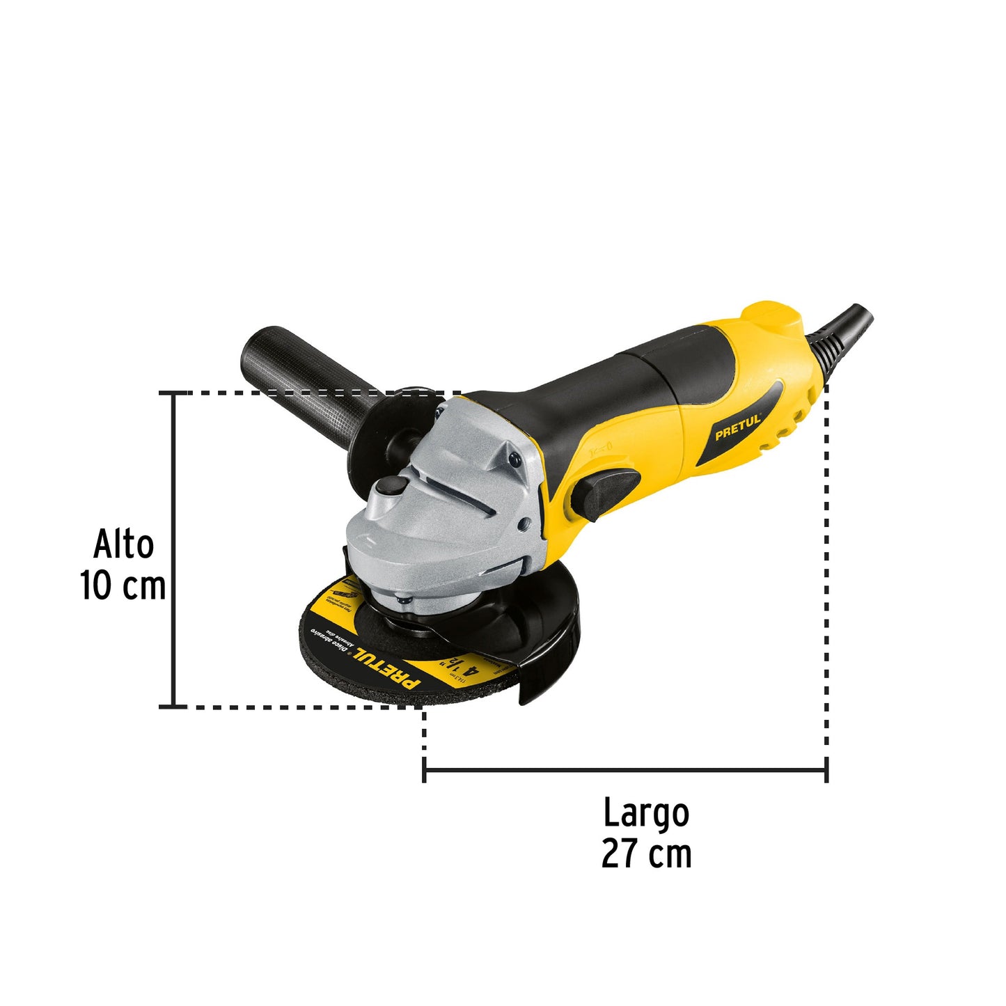 MINI ESMERILADORA ESMA41/2P2 41/2 PRETUL