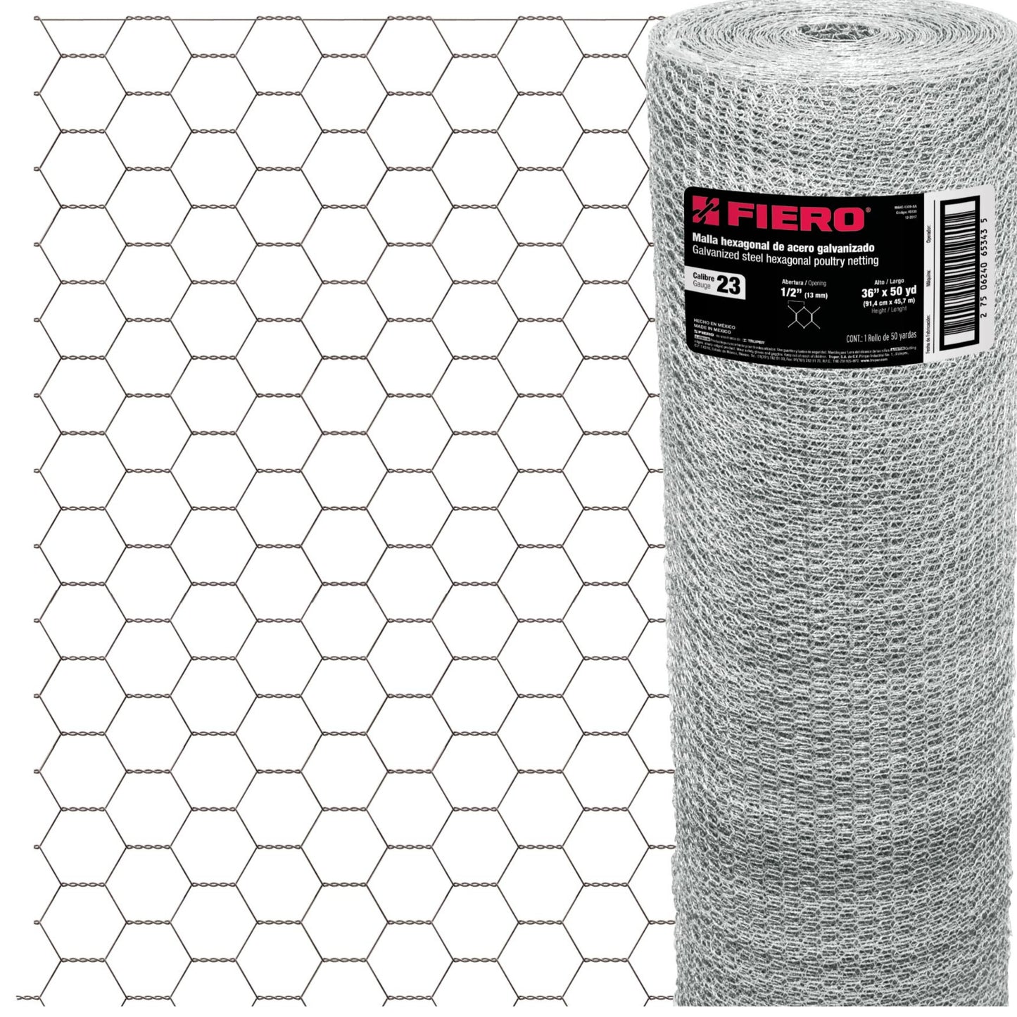 MALLA HEXAGONAL MAHE1309 PAJARERA .90X13X45M.FIERO