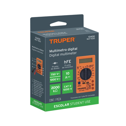 MULTIMETRO MUT830 DIGITAL TRUPER/ FU0234