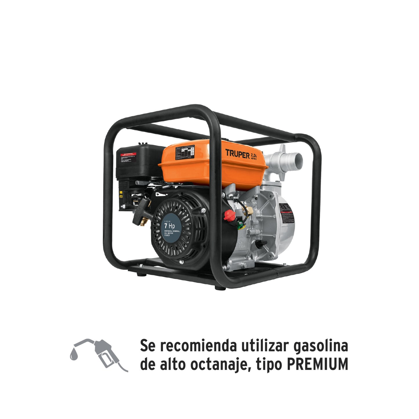 MOTO BOMBA MOTB2 7HP 2 D/SALIDA 500 L/MIN MOBO2 TRUPER