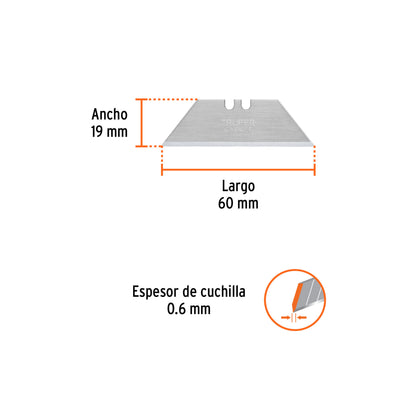 REPUESTO REPNM10 DE CUCHILLAS P/NAVAJA C/10 16956 TRUPER