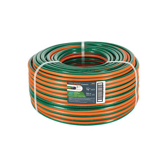 MANGUERA MAN1/2R REFORZADA 3 CAPAS R/100 M TRUPER/RO9884