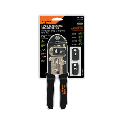 PINZA PRJ3X PONCHADORA DE MOD.INTERCAMB. TRUPER