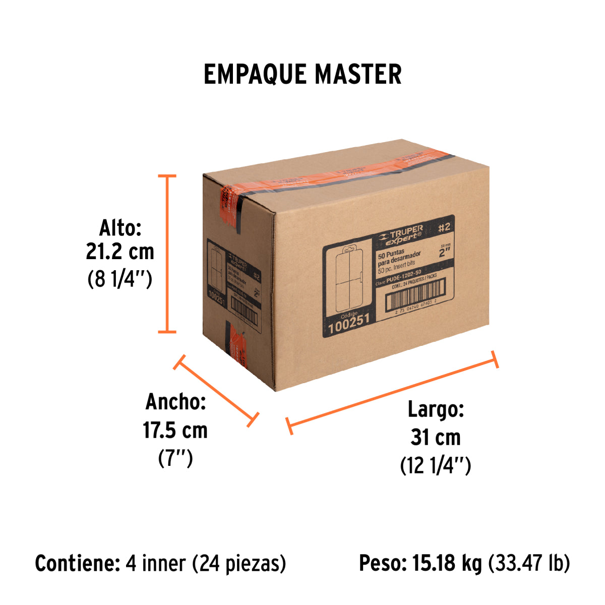 PUNTAS PUDE120250 PHILLIPS C/50 100251