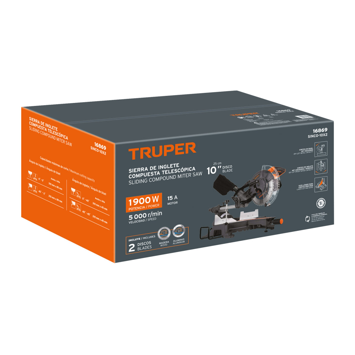 SIERRA DE INGLETE SINCO10X2 TELESCÓPICA 10