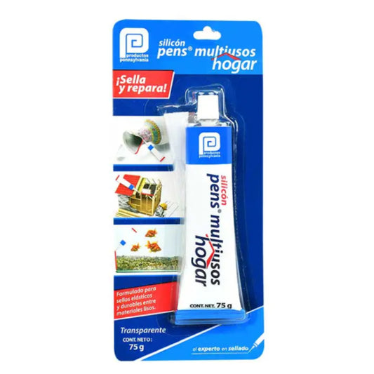 SILICON MULTI/HOGAR U/GENERAL TRANSP TUBO 75 ML I00239 PENNS