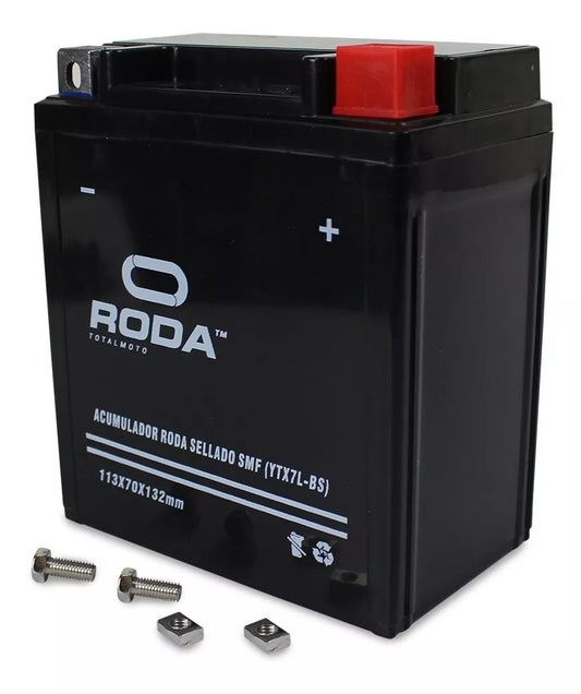 ACUMULADOR SELLADO SMF YTX7L-BS RODA 12V 6A 225007001
