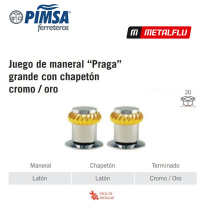 MANERAL PRAGA M CRO/ORO 01063 Metalfu
