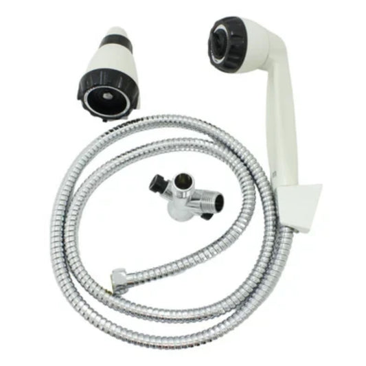 REGADERA 10820 DE TELEFONO SIN BRAZO Y CHAPETON BLANCA